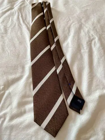 가마쿠라 셔츠 넥타이 브라운 스트라이프