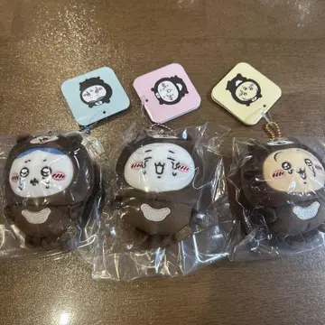 나가노 캐릭터즈 말레이곰을 쓴 마스코트 3점