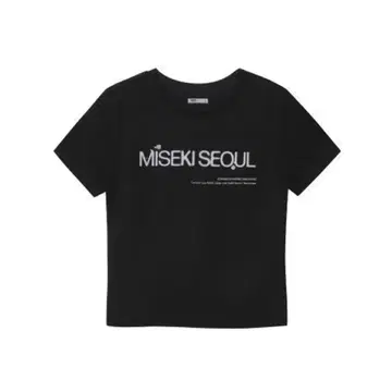 [MISEKISEOUL]Logo short sleeves BLACK