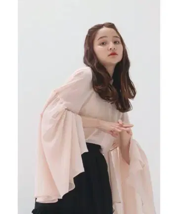 muguet angel drape sheer shirt