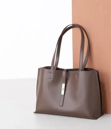 NATURAL BEAUTY BASIC 에브리데이 라지 토트백 브라운