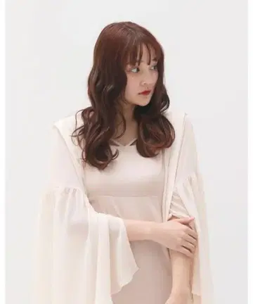 muguet angel drape sheer shirt