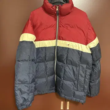 TOMMY JEANS 퀼팅 다운 자켓 M