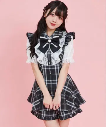 Secret Honey 소매 & 러플 레이스 반팔 셋업