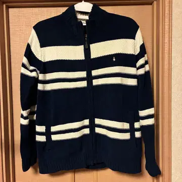 Hush Puppies 스트라이프 집업 자켓 M