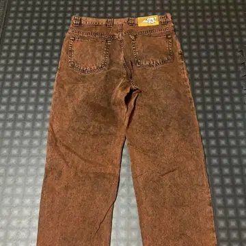 브라운 와이드 레그 데님 33DENIM