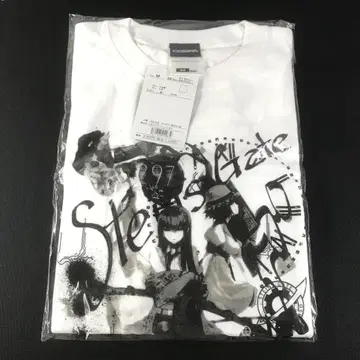 슈타인즈 게이트 콜라주T셔츠 STEINS;GATE M 사이즈 화이트