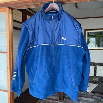 FILA 플리스 자켓 네이비 빈티지