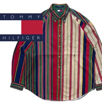 타미힐피거 멀티 스트라이프 셔츠 L/SBD 셔츠
