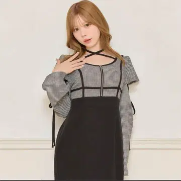apres jour 긴팔 플레어 머메이드 원피스 아프레 주르