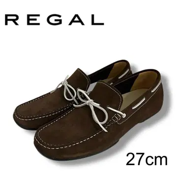 새상품 REGAL 스웨이드 로퍼 27cm 데크 슈즈 리갈 브라운 계열