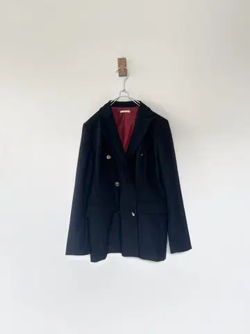 새상품급 BonnSylph 더블 브레스트 자켓 네이비 블레이저 골드 버튼