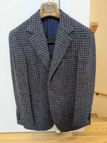 BEAMS F CAMPORE 하운드 투스 트위드 자켓 44 8R