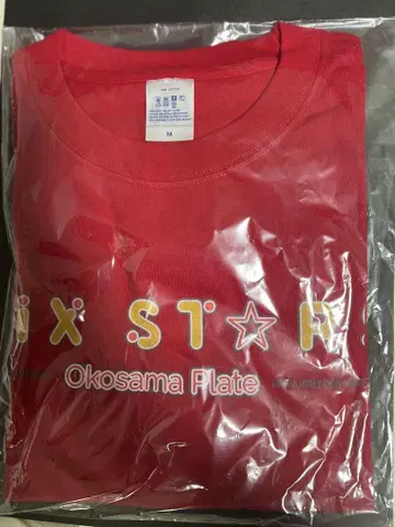 오코사마 플레이트 빨간색 T셔츠 M사이즈