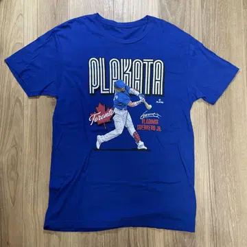 MLB 토론토 블루제이스 T셔츠 프린트 파랑 M-L 상당