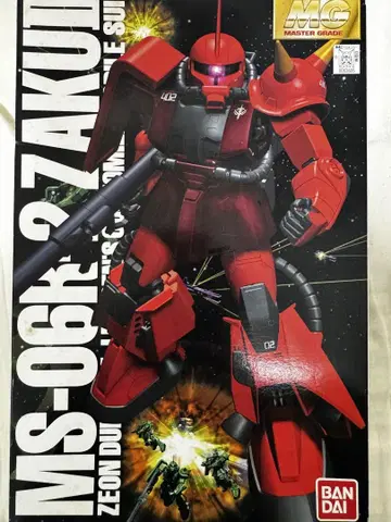 반다이 1/100 MG MS-06R-2 자쿠 II 조니 라이덴 소좌기
