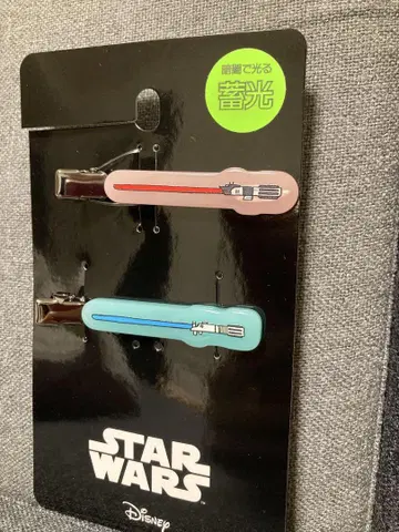 STAR WARS 헤어핀 스타 워즈 앞머리 클립 헤어 축광