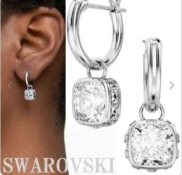 SWAROVSKI 크리스탈 후프 귀걸이 한쪽