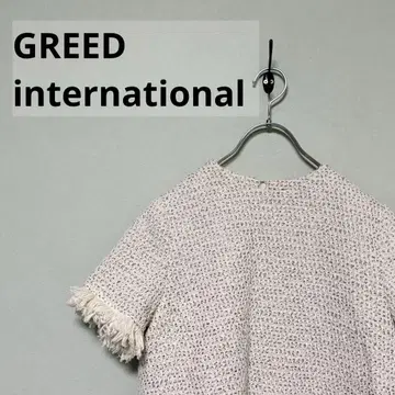 GREED international 트위드 상의 예쁜 세련된 고급