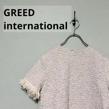 GREED international 트위드 상의 예쁜 세련된 고급