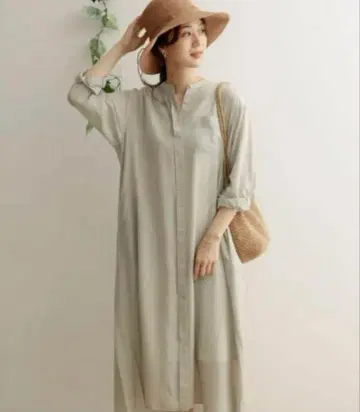 어반 리서치 도어스 롱 원피스 리오셀 린넨