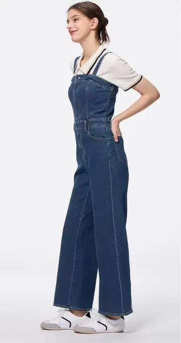 GU 새상품 데님 블랙 살로펫 레어 XS 올인원