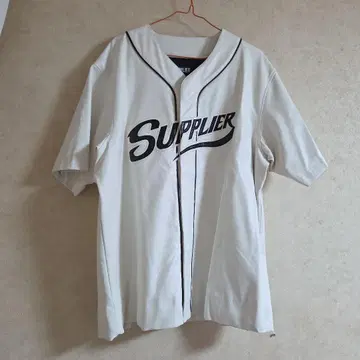 SUPPLIER 베이스볼 셔츠 (인조 가죽)