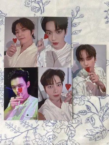 TXT Love Language 사전녹화 트레이딩 카드 전원 5장