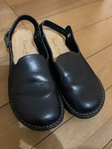Organichandloom 'MEISSEN' 가죽 샌들 블랙