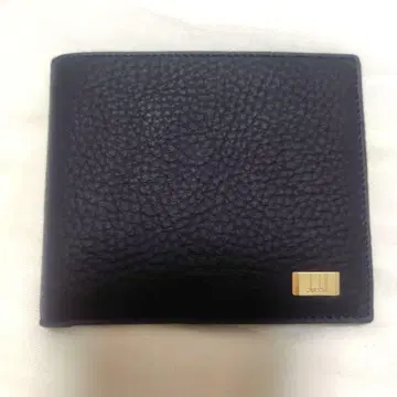 [ 미사용품 ] dunhill 던힐 가죽 주름 가죽 블랙 접이식 지갑