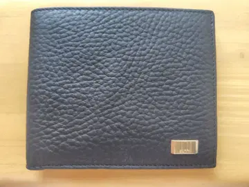 [ 미사용품 ] dunhill 던힐 가죽 주름 가죽 블랙 접이식 지갑