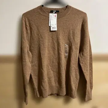 UNIQLO 캐시미어 크루넥 스웨터 M 베이지