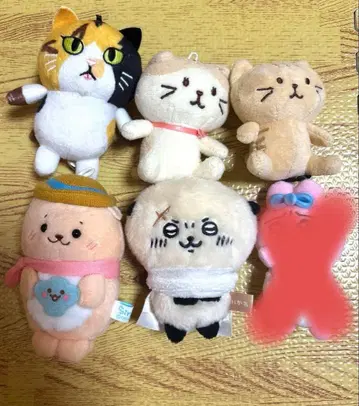 봉제 인형 여러 가지 6개 세트