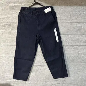UNIQLO 475595 와이드 테이퍼드 청바지 68Blue S 사이즈