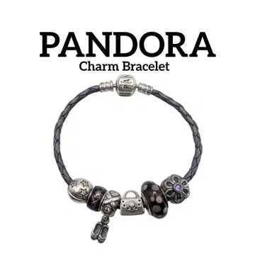 판도라 팔찌 가죽 실버 플라워 별 신발 백 참