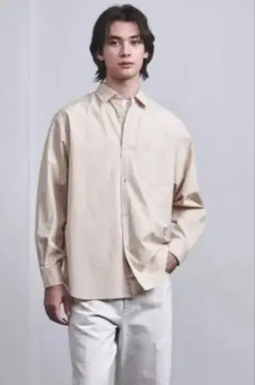 united arrows 카리비아나밀즈 포플린 레귤러 카라 셔츠