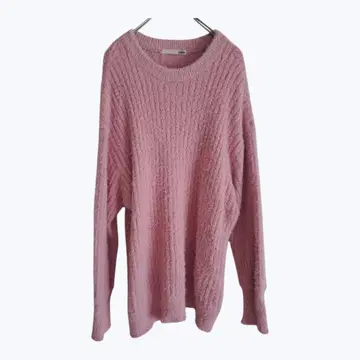 젤라또피케 핑크 모헤어 긴팔 니트 스웨터 상의