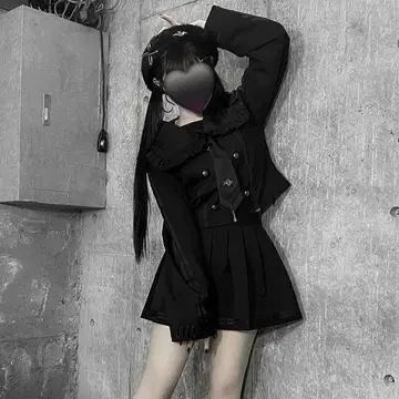 REFLEM x DimMoire 세일러 셋업 블랙
