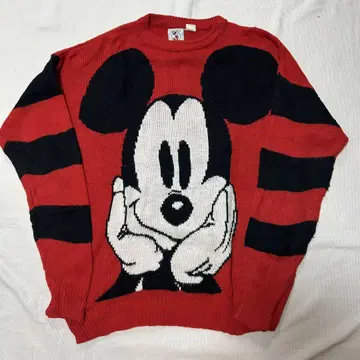 90s vintage disney mickey 디즈니 미키 니트