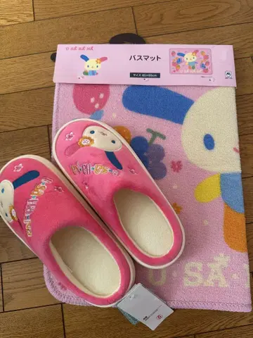 산리오 우사하나 바스매트 룸슈즈