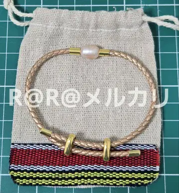 만박 필리핀관 팔찌 필리핀 파빌리온 펄 장식 가죽