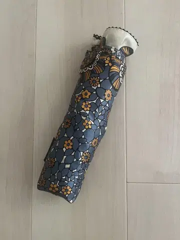 ANNA SUI 꽃무늬 접이식 우산 블루 계열