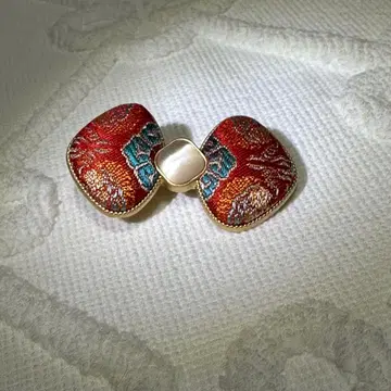 촉금 실크 나비매듭 헤어 클립 / 하나뿐인 일본 의류 평소에도 사용 가능