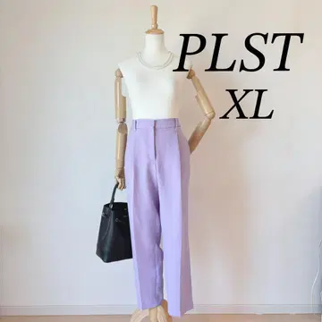 PLST 플라스테 스틱 팬츠 빅 사이즈 XL 퍼플 새상품급