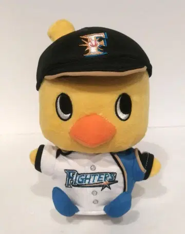 닛신 치킨 라멘 병아리 콜라보 봉제 인형 니치햄 파이터즈 야구
