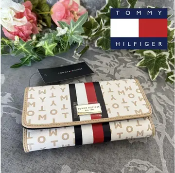 새상품 타미힐피거 TOMMY HILFIGER 장지갑 화이트