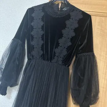 벨벳 레이스 맥시 원피스 드레스 벨로아 결혼식 경사
