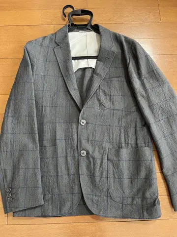 그린 레이블 릴랙싱 테일러드 자켓 그레이 체크