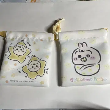 치이카와 베이비 트레이딩 미니 복조리 토끼와 별 모양 2종