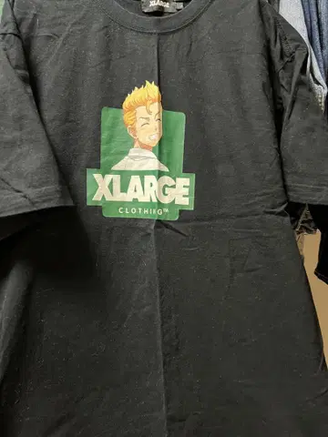 XLARGE 도쿄 리벤저스 콜라보 블랙 T셔츠 L 사이즈